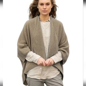 Noble Wilde New Zealand Longline Wrap In Oyster